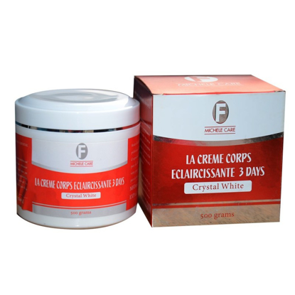 Image de Crème corps Eclaircissante 3 Days de Crystal White 500ml