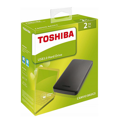 Agrandir l'image de Disque dur externe HDD Toshiba - 2To - Noir Image de Disque dur externe HDD Toshiba - 2To - Noir