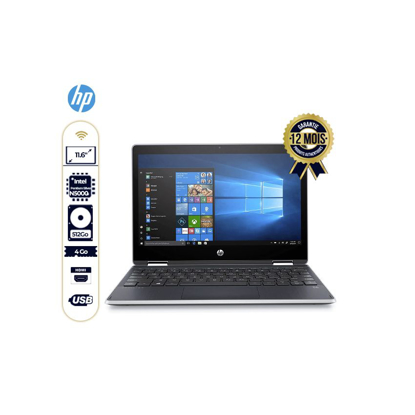 Image de HP Pavilion X360 11 - 11.6" HD - 512 GB SSD/ 4 GB Ram - Intel Pentium N5000 - Qwerty - 12 Mois