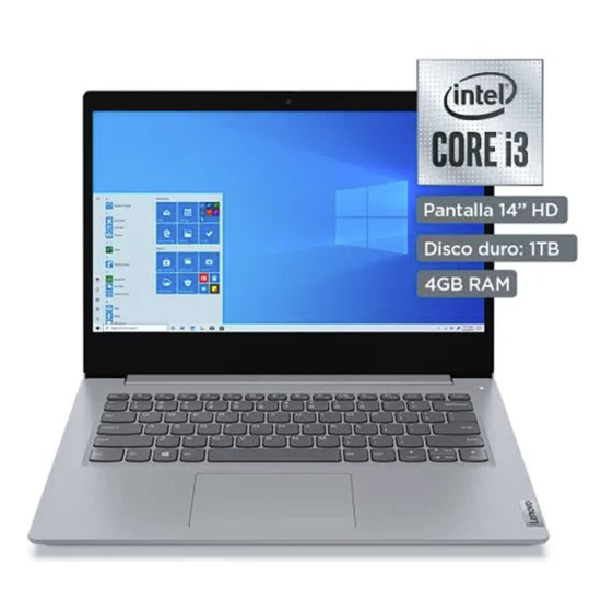 Image sur Laptop Lenovo IdeaPad 3 - 14" - Intel Core i3 1005G1 1.2Ghz - 1To - 4Go Ram - Azerty - Windows 10 Famille