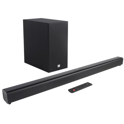 Agrandir l'image de JBL SB170 - Barre de son à canaux 2.1 avec caisson de basses sans fil - 220W - 6Mois Garantis Image de JBL SB170 - Barre de son à canaux 2.1 avec caisson de basses sans fil - 220W - 6Mois Garantis