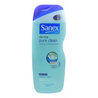 Agrandir l'image de Gel de Douche Hydratant Sanex dermo pure clean 500ml Image de Gel de Douche Hydratant Sanex dermo pure clean 500ml