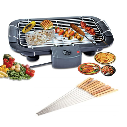 Barbecue Grill Electrique - 2000W - Noir - 50 Hz - 01 mois garantie Barbecue Grill Electrique - 2000W - Noir - 50 Hz - 01 mois garantie