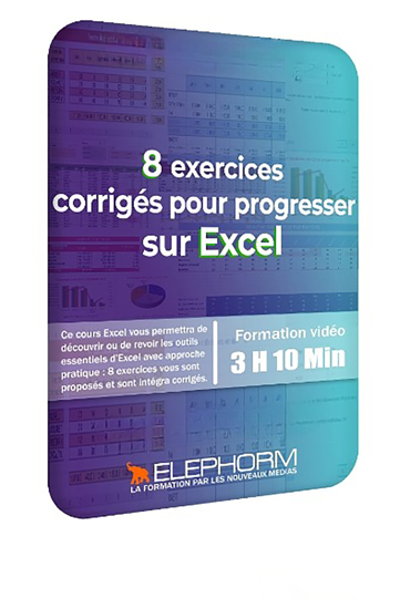 Image sur Excel 2019 – Exercices et corrigés - Entrainez-vous - 3h 10 - 6.4Gb