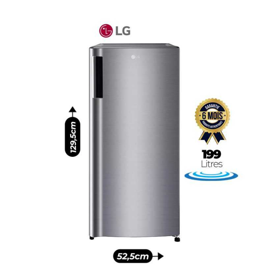 Image sur Réfrigérateur LG GN-Y331SLBB - 199 litres - UN battant - 12 mois garantis