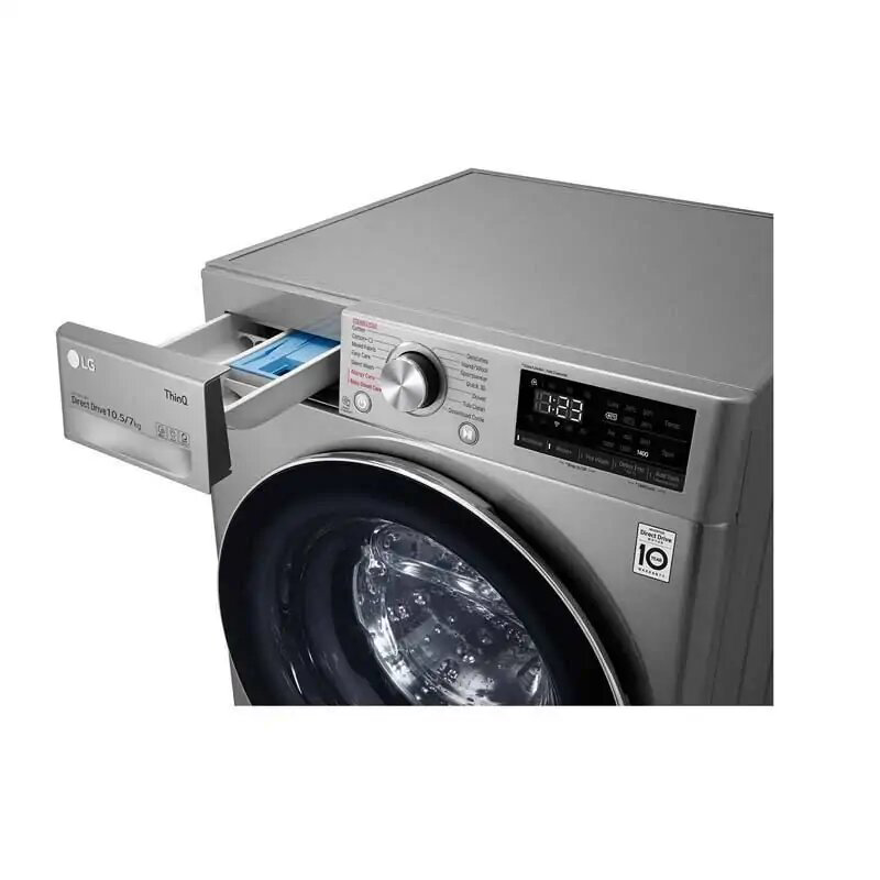 Machine à laver Séchante LG F4V5RGP2T 10.5Kg07kg Gris