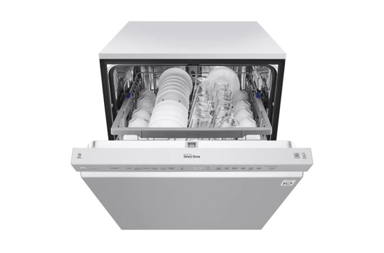 Image sur Lave-vaisselle LG - 14 couverts -DFB515FW - EasyRack-Plus - Inverter Direct Drive, ThinQ, - Blanc - 6 mois