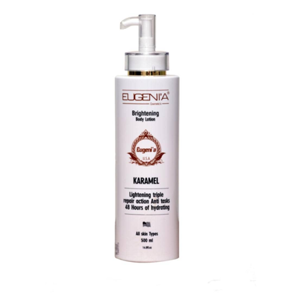 Image de Lait de Corps Eclaircissant Anti Taches Teint Caramel 500 ml, Eugenia Cosmétic's