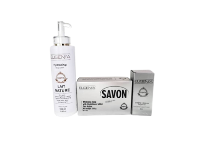 Image de Gamme de Toilette Hydratante Teint Nature Eugenia Cosmetic's (Lait de toilette, Savon, crème visage, Vitamine E)