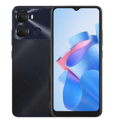 Image de itel P40 - 4G LTE  - 6.6″ HD - 64Go/7Go Ram (4Go+ 3Go) - 13Mpx - 6000mAh - Avec empreinte digitale - force black - 13 Mois