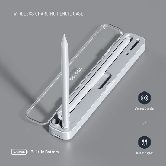 Image sur Porodo Wireless Charging & Storage For Pencil 1 & 2 Case (WHite) 6 Mois