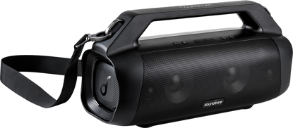 Image de Soundcore Anker Motion Boom Plus Haut-parleur extérieur IP67, son stéréo 80 W, égaliseur et BassUp personnalisés, USB-C, Bluetooth, batterie externe intégrée, haut-parleur Bluetooth étanche pour camping, piscine, plage et arrière-cour