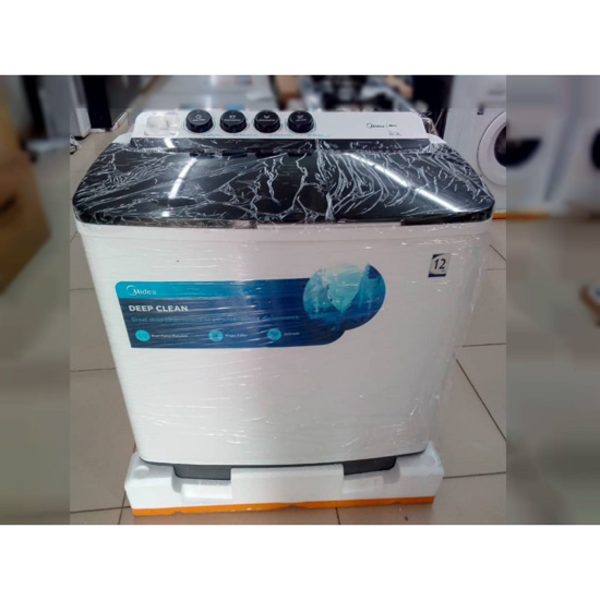 Image sur Machine à laver semi-automatique Midea Mtg100 - 12 kg - blanc et bleu - 06 mois garantis