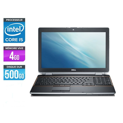 Image de Laptop Dell Latitude E6520 Intel Core i5 2520M 2.50 GHz - RAM 4 Go HDD 500 Go 15,6”
