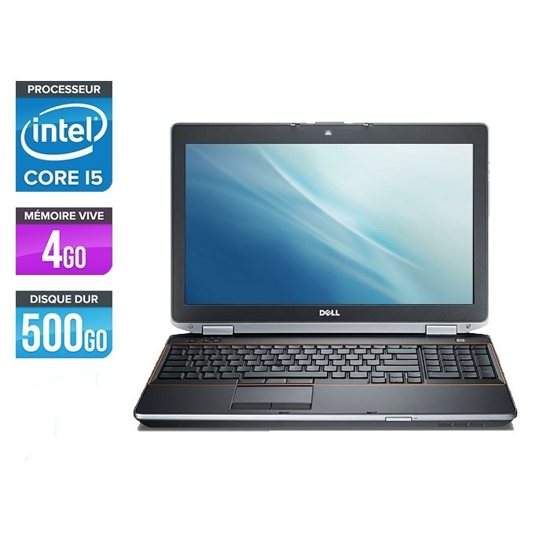 Image sur Laptop Dell Latitude E6520 Intel Core i5 2520M 2.50 GHz - RAM 4 Go HDD 500 Go 15,6”