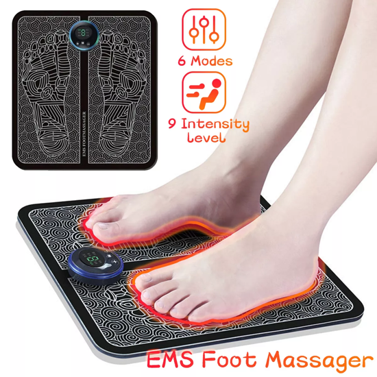 Image sur Tapis électrique de massage des pieds EMS, soins de santé, physiothérapie, relaxation musculaire