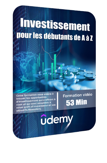 Image sur DVD Udemy - Investissement pour les débutants de A à Z (53 minutes)