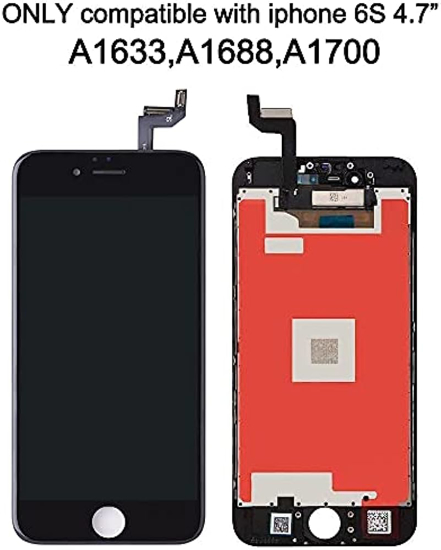 Brinonac Écran LCD Complet Pour IPhone 6s 4,7" - Préassemblé Avec Caméra, Capteurs Et Kit Outils
