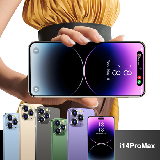 Image sur Smartphone i14 pro max SOWHAT - 6,82" HD  – 64 Go / 4Go Ram - 1.3 Ghz - 13 Mpx + 5 Mpx Selfie - 4000 MAH – empreinte digitale + face unlock  - 13 Mois de SAV