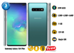 Image sur Samsung Galaxy S10 Plus 128GB / 8GB RAM- 6.4 pouces - 12MP+12MP+16MP/10MP + 8MP - 4100 mAh non amovible- occasion d'Europe + Gift (glace+ chargeur + pochette) - 03 Mois garantie