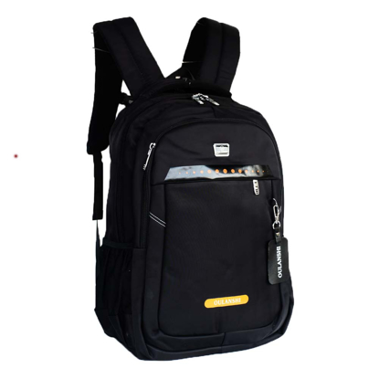 Image de SAC à dos avec chargeur USB - OULANSHI -  pour cycle Secondaire et universitaire -  Noir