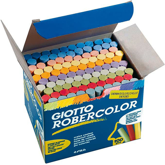 Image sur Boite de craie couleur GIOTTO ROBERCOLOR - 100 craies - Multicolore
