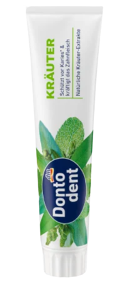 Image de Dentifrice aux extraits de plantes Dontodent, krauter & clear fresh ,125 ml