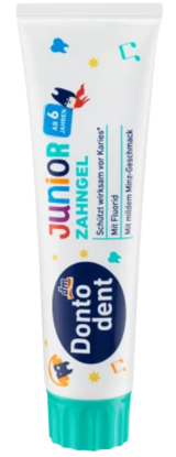 Agrandir l'image de Dentifrice Junior Dontodent, à Partir de 6 Ans, 100 ml Image de Dentifrice Junior Dontodent, à Partir de 6 Ans, 100 ml