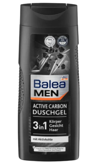Image sur Gel De Douche Balea Men, Active Carbon, 300 ml