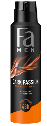 Image de Fa Men Dark Passion Déodorant & Spray  Protection 48 h 150 ml