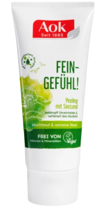 Image de Gommage Visage Aok Au Sable De Mer Au Thé Blanc, 100 ml