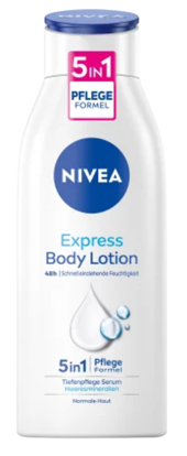 Agrandir l'image de Lait Corporel Hydratant Nivea Pour Le Corps Formule Soin Express 5en1, 400 ml Image de Lait Corporel Hydratant Nivea Pour Le Corps Formule Soin Express 5en1, 400 ml