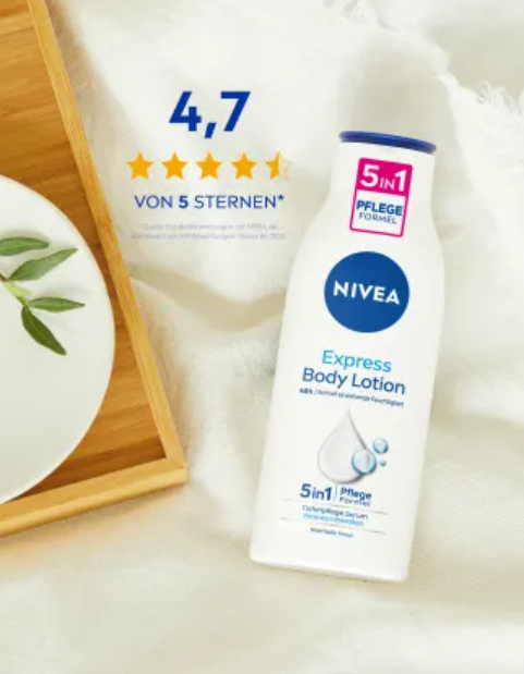 Lait Corporel Hydratant Nivea Pour Le Corps Formule Soin Express 5en1