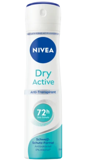 Image sur Anti-transpirant Nivea Deospray Dry Active 72 heures, 150 ml