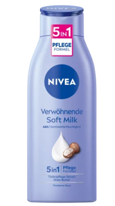 Agrandir l'image de Lait Corporel Hydratant Nivea Douceur Formule Soin 5en1, 400 ml Image de Lait Corporel Hydratant Nivea Douceur Formule Soin 5en1, 400 ml