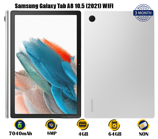 Image sur SAMSUNG  Galaxy Tab A8 2021 WIFI - 10.5pouces  - occasion d'europe - 7040 mAh - 8MP/5MP- 64 Go/4Go -  03 mois de garantie