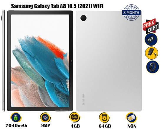 Image sur SAMSUNG  Galaxy Tab A8 2021 WIFI - 10.5pouces  - occasion d'europe - 7040 mAh - 8MP/5MP- 64 Go/4Go - gifts(chargeur + carte mémoire 8gb + montre connectée M8) - 03 mois de garantie - copié
