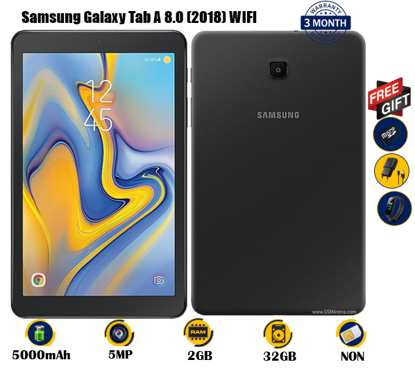 Image de SAMSUNG Galaxy Tab A 8 wifi - occasion d'europe  - 8.0 pouces - 5MP/2MP - 5000 mAh - 32 Go / 2Go - gifts(montre connectée + carte mémoire 8gb) - 03 mois de garantie
