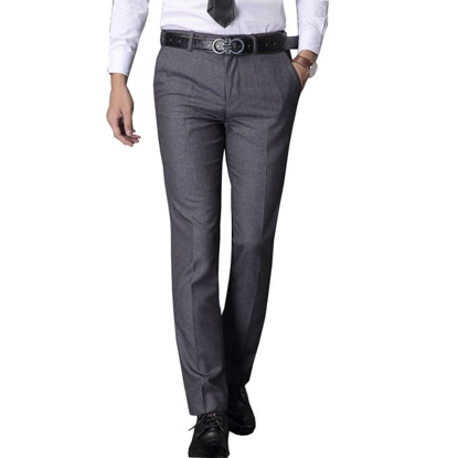 Agrandir l'image de Pantalon Tailleur Pied Classique, Gris Souris Image de Pantalon Tailleur Pied Classique, Gris Souris
