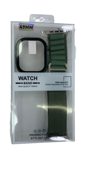 Image sur Bracelet de montre en acier inoxydable et pochette pour montre