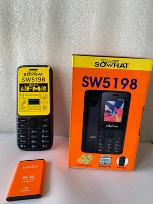 Image de SW5198 SOWHAT  - Dual Sim - 0.3MP - 1,77" - 2G - 1050 mAh - Bluetooth -  RADIO - téléphone - Noir - 13 mois sav