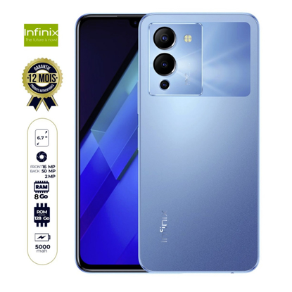 Agrandir l'image de Infinix Note 12  - 128 Go/4Go RAM - 6.7" - 2 Nano SIM - 50MP/16MP - 5000mAh - 12 mois de garantie Image de Infinix Note 12  - 128 Go/4Go RAM - 6.7" - 2 Nano SIM - 50MP/16MP - 5000mAh - 12 mois de garantie