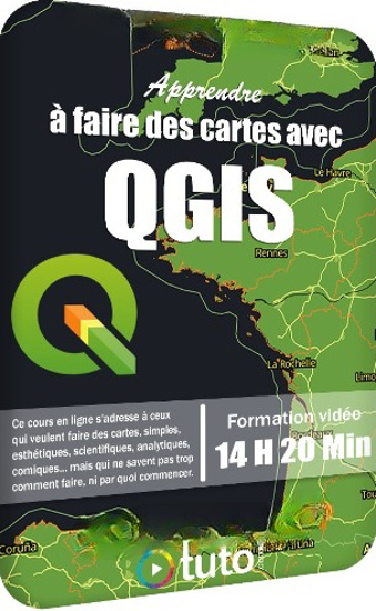 Image sur Tutoriel - Apprendre à faire des cartes avec QGIS - 14 H 20 Min | 18 Go