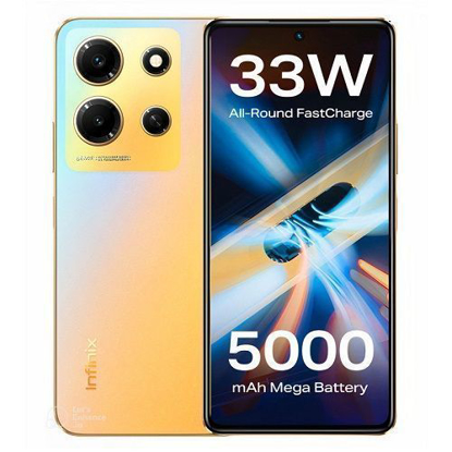 Image de Infinix Note 30 - 256 Go/8Go RAM - 6,78" - Dual Nano-SIM - 64MP+2MP/16MP - 5000 mAh - Empreinte digitale + (Chargeur sans fil  et la Pochette ) - Or - Garantie 13 Mois