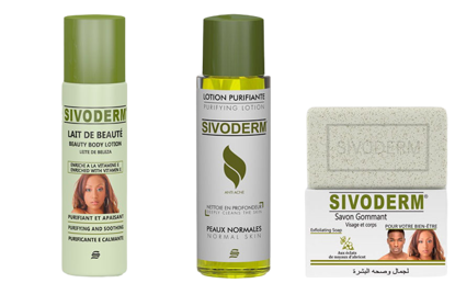 Image de Savon gommant+Lait de beauté + Lotion purifiante-Sivoderm