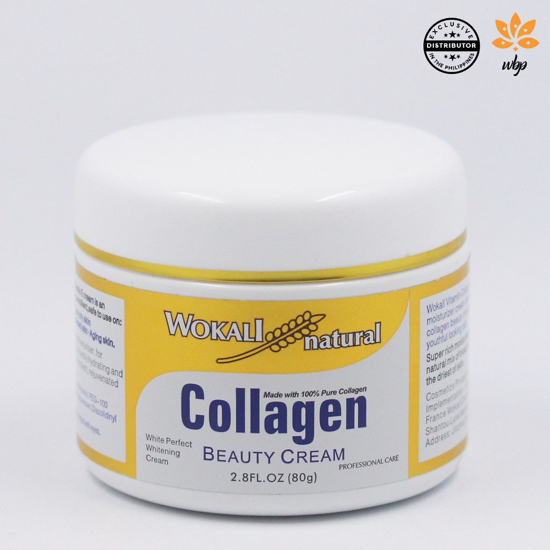 Image sur Crème Eclaircissante visage et corps Collagen - Wokali 80g