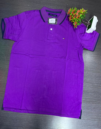 Agrandir l'image de Polo Générique Pure Coton Tommy Hilfiger, Violet Image de Polo Générique Pure Coton Tommy Hilfiger, Violet