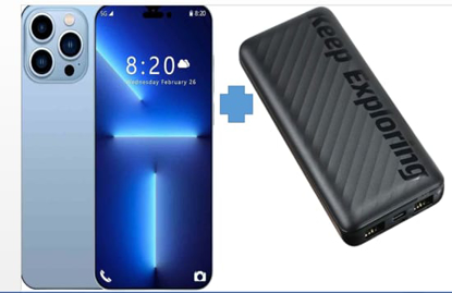 Image de i14 pro max sowhat - 6,26" – 32 Go / 3Go Ram - 1.3 Ghz - 2+2 Mpx Selfie - 4000 MAH – android 10 - 13 Mois de SAV + un power bank  offert