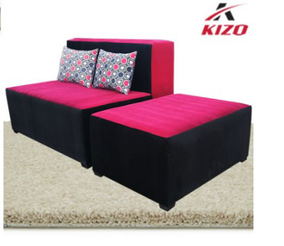 Agrandir l'image de Canapé + pouf Kizo ( 01 Fauteuil 2 plcs + 01 Pouf ) Image de Canapé + pouf Kizo ( 01 Fauteuil 2 plcs + 01 Pouf )
