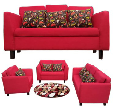 Agrandir l'image de Salon Beryl en Tissu Lisse 6 plcs Image de Salon Beryl en Tissu Lisse 6 plcs
